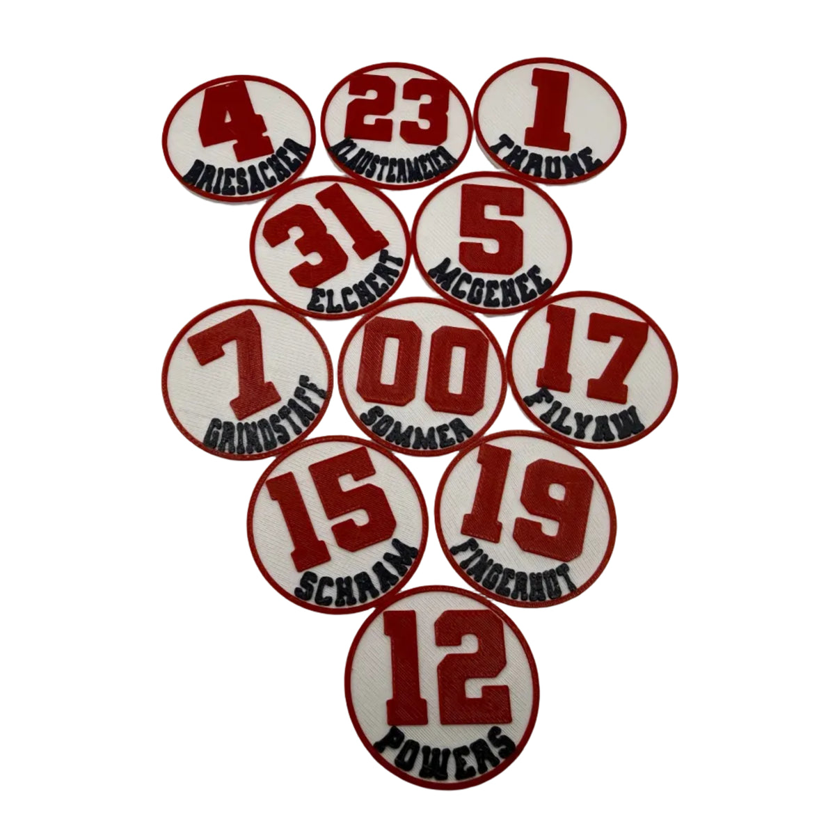 Custom Baseball & Softball Helmet Decal — Player Name & Number