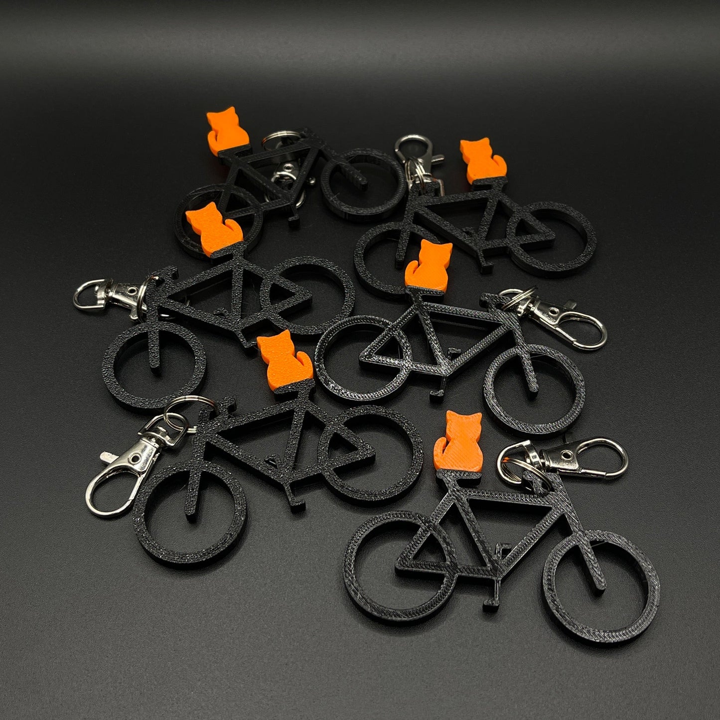 Cats On Bikes! Keychain