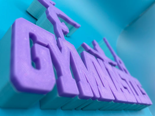 Gymnastics Desk Signs - Custom 3D Printed Plates