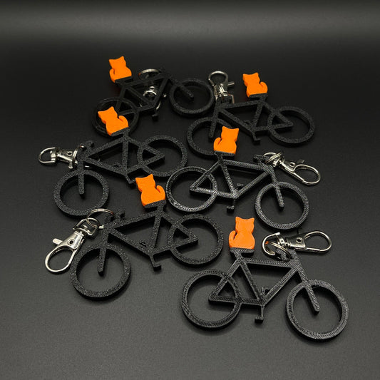 Cats On Bikes! Keychain
