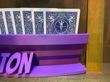 Custom Name Playing Card Holder, Canasta Rack, 8 or 12 Inch