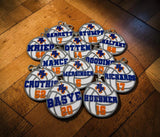 Custom Logo Keychain, Personalized School or Team Colors, 3D Printed