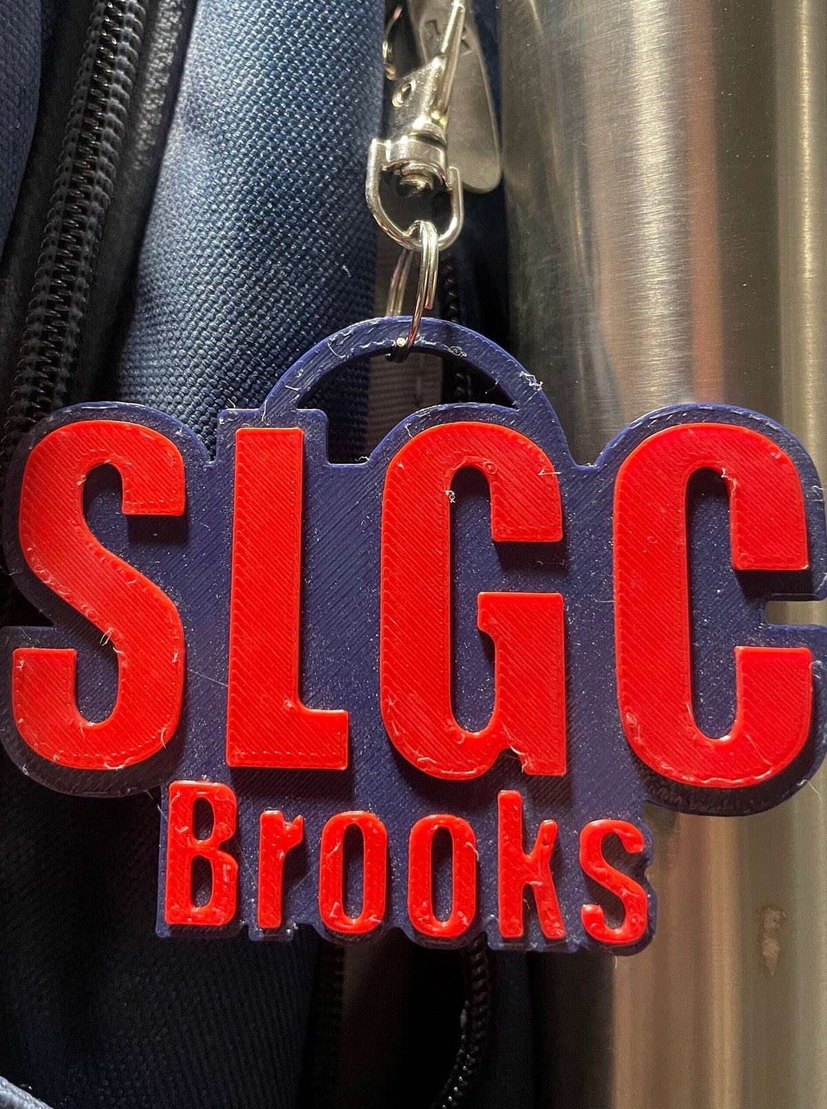 Personalized Team Name Keychain, Custom Background and Lettering Colors