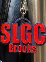 Personalized Team Name Keychain, Custom Background and Lettering Colors