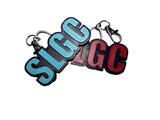 Personalized Team Name Keychain, Custom Background and Lettering Colors