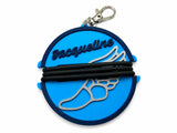 Personalized Hair Tie Holder Keychain, Custom Name and Team Colors