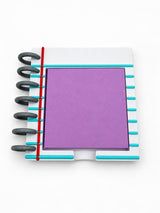 Personalized Teacher Sticky Note Holder, Notebook Design with Name or Grade