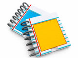 Personalized Teacher Sticky Note Holder, Notebook Design with Name or Grade