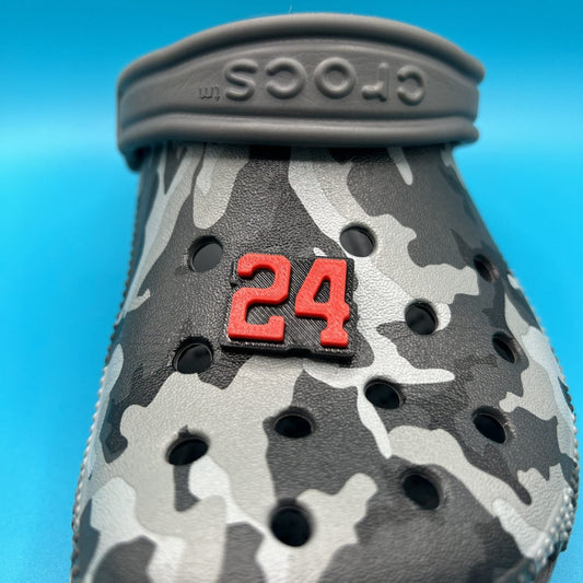 Player Number Shoe Charm